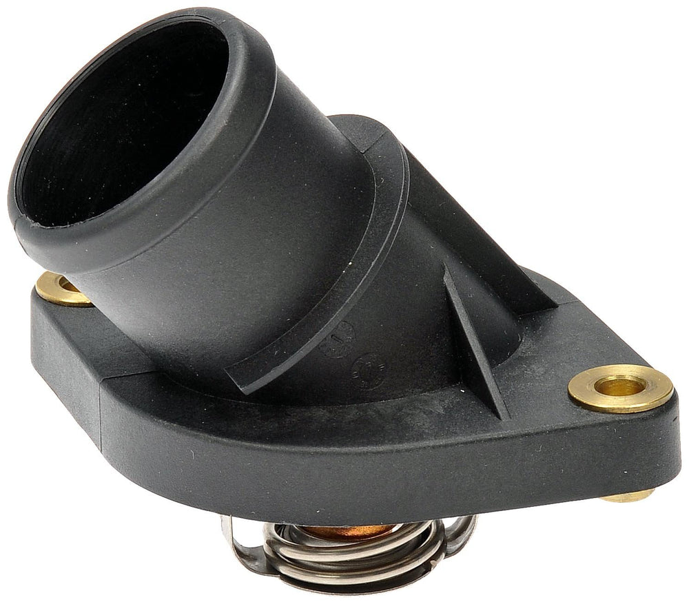 Dorman 902-3312 engine coolant thermostat housing close-up for reliable replacement.