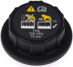 Dorman 902-5102 cap front view; secure, accurate seal for compatible Ford and IC reservoir