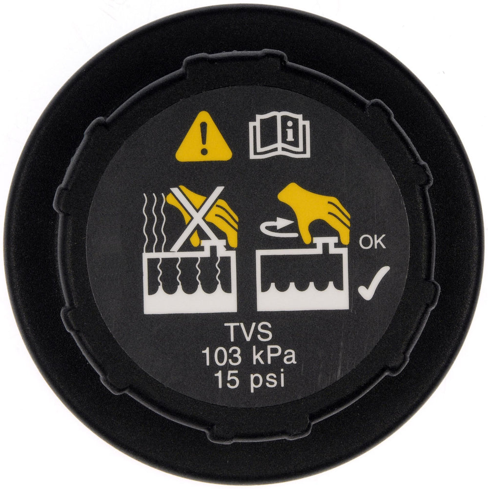 Dorman 902-5102 cap side view; easy replacement without dealership visit