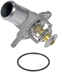 Dorman 902-700 thermostat housing front view shows direct fit and reliability