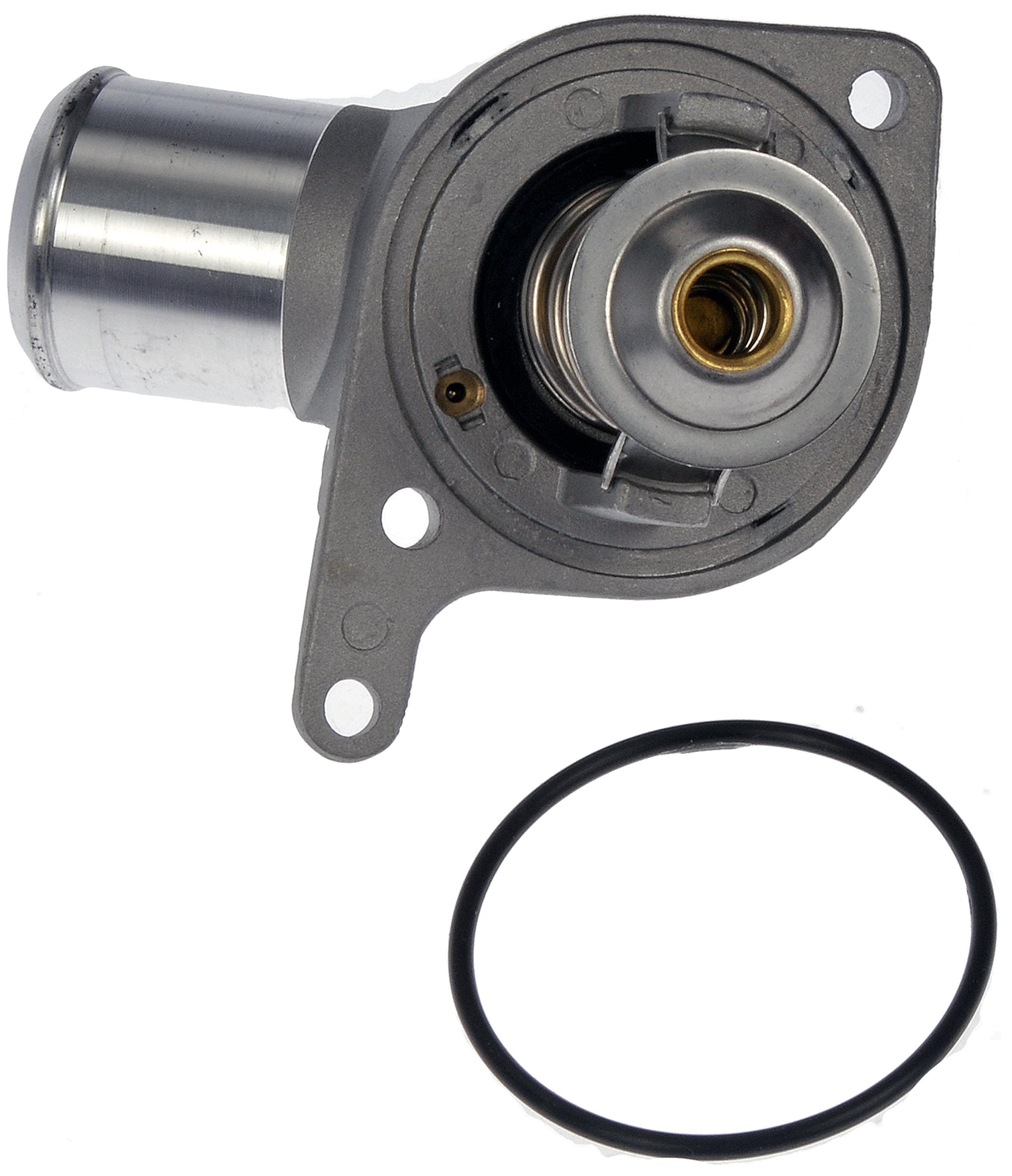 Dorman 902-700 thermostat housing side view highlights durable construction