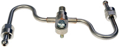 Dorman fuel injector line with mounting hardware included for plug-and-play install.