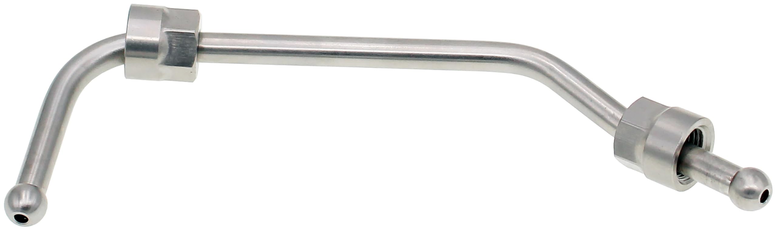 Dorman 904-966 fuel injector line in the engine bay, ready for direct install.