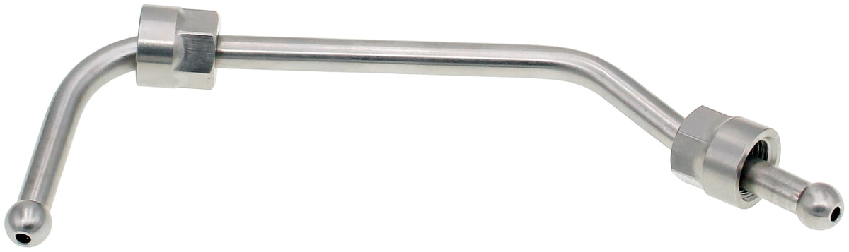 Dorman 904-966 fuel injector line in the engine bay, ready for direct install.