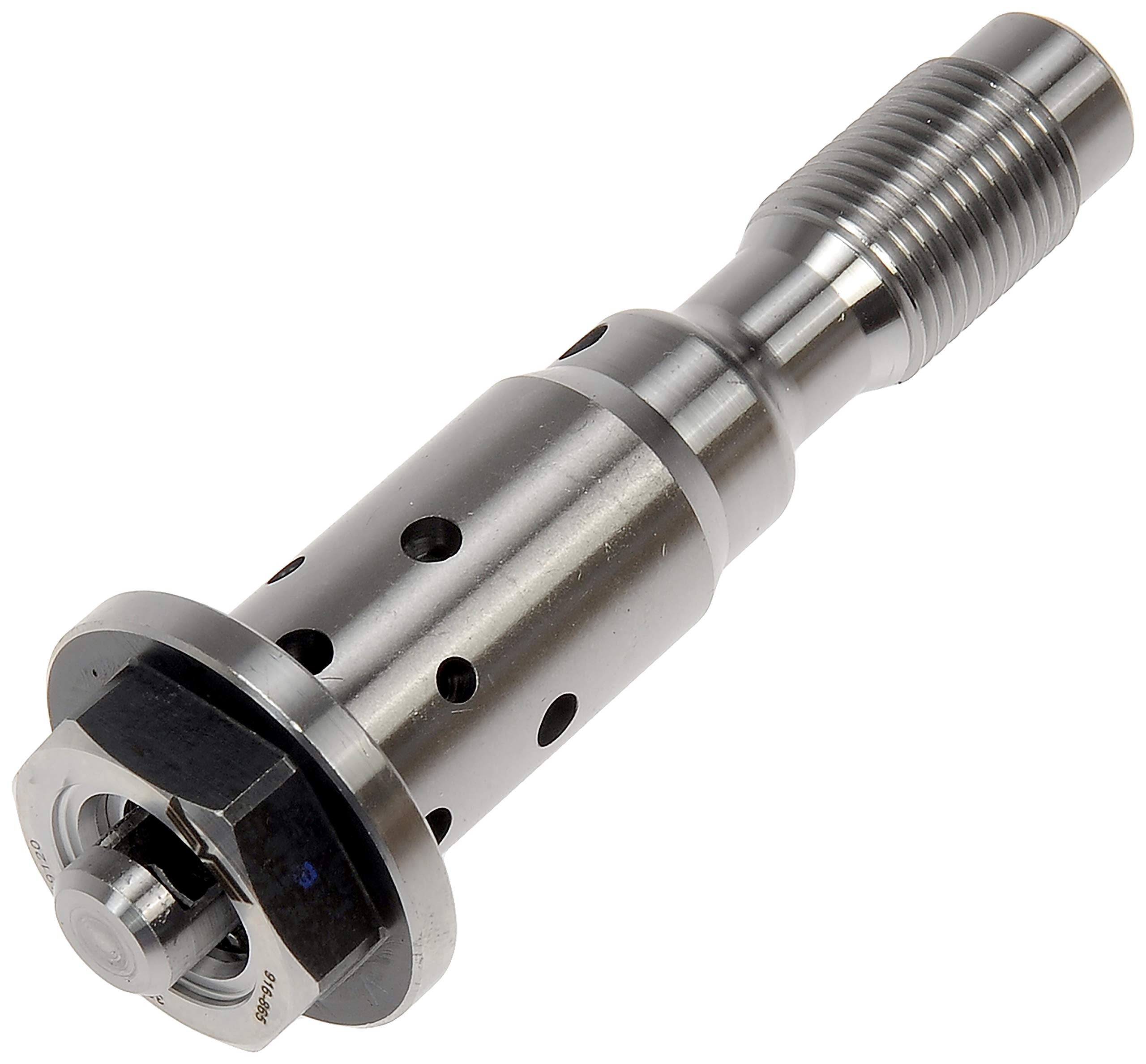 Dorman 916-865 VVT oil control valve close-up showing precise construction for reliability