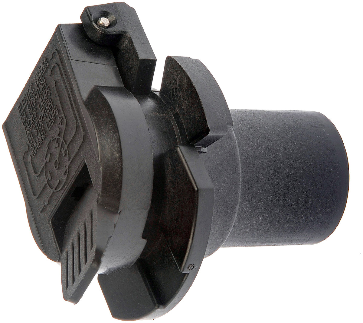 Dorman 924-307 close-up of plug emphasizing durable connector for reliable towing