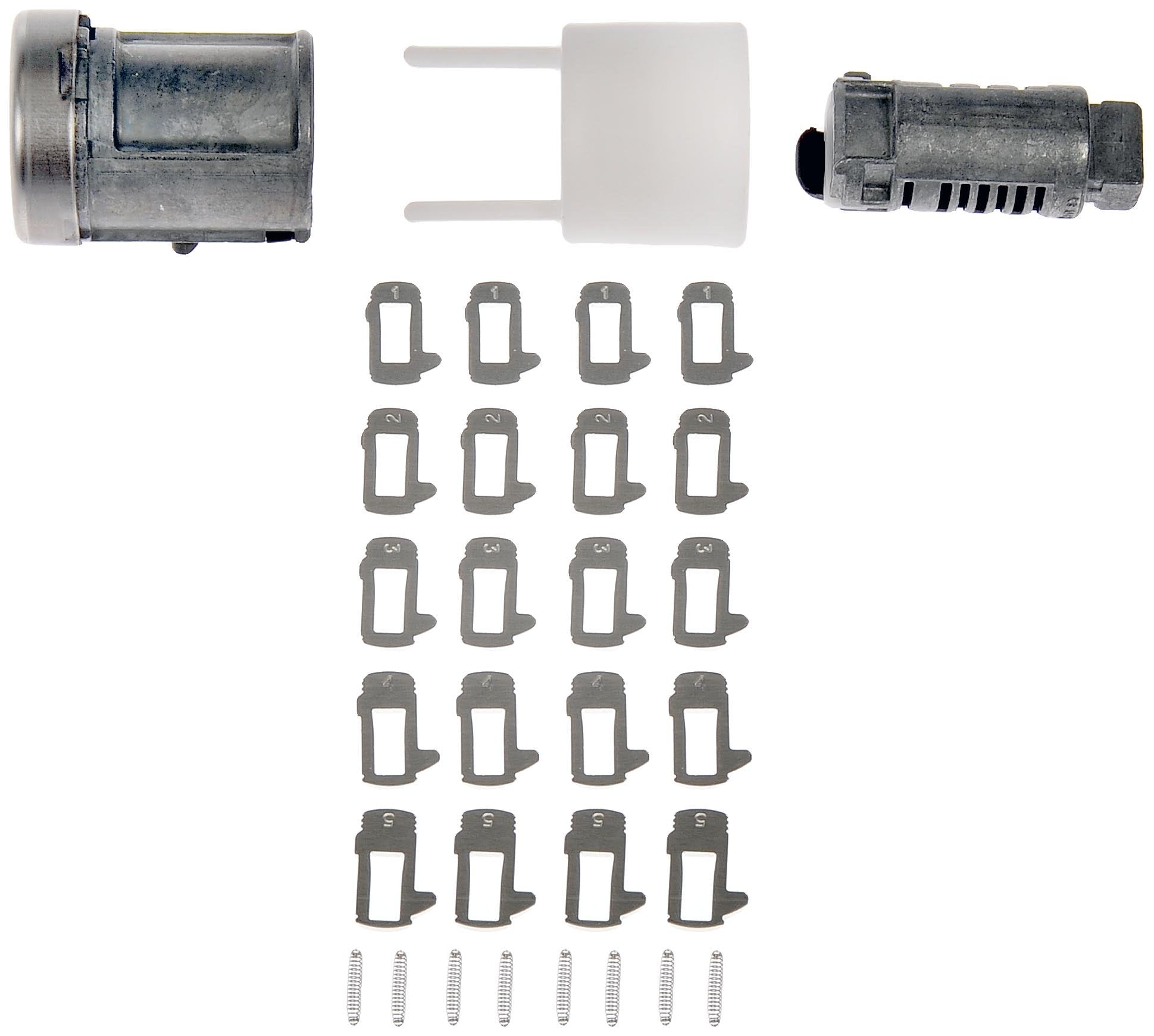 Dorman 924-717 ignition lock cylinder installed in a vehicle, designed to restore ignition lock function.