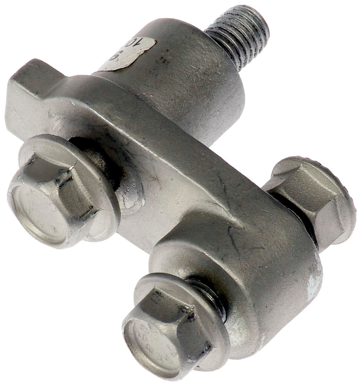 Dorman 926-610 exhaust manifold repair clamp front view demonstrates quick seal capability.