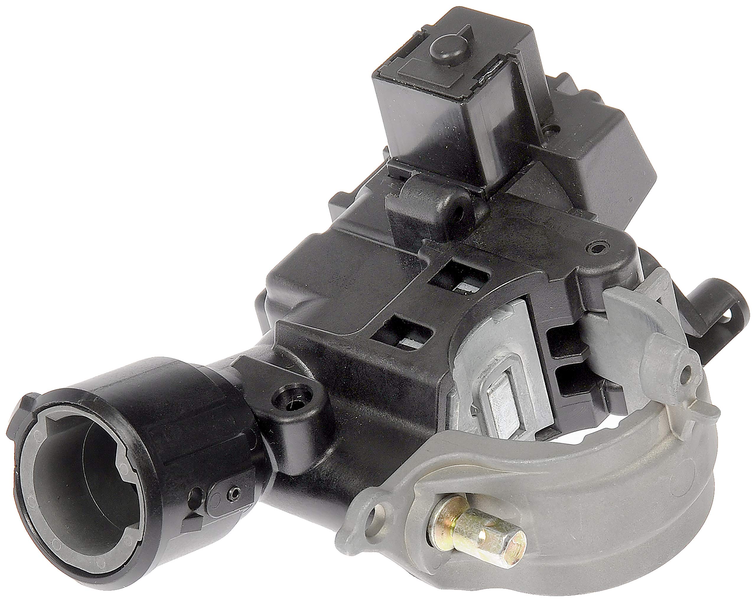 Dorman 989-019 ignition lock housing front view shows durable cam design for reliable ignition