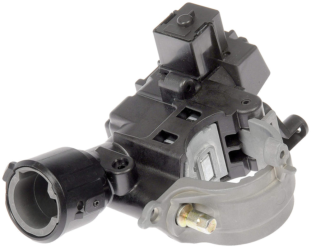 Dorman 989-019 ignition lock housing front view shows durable cam design for reliable ignition