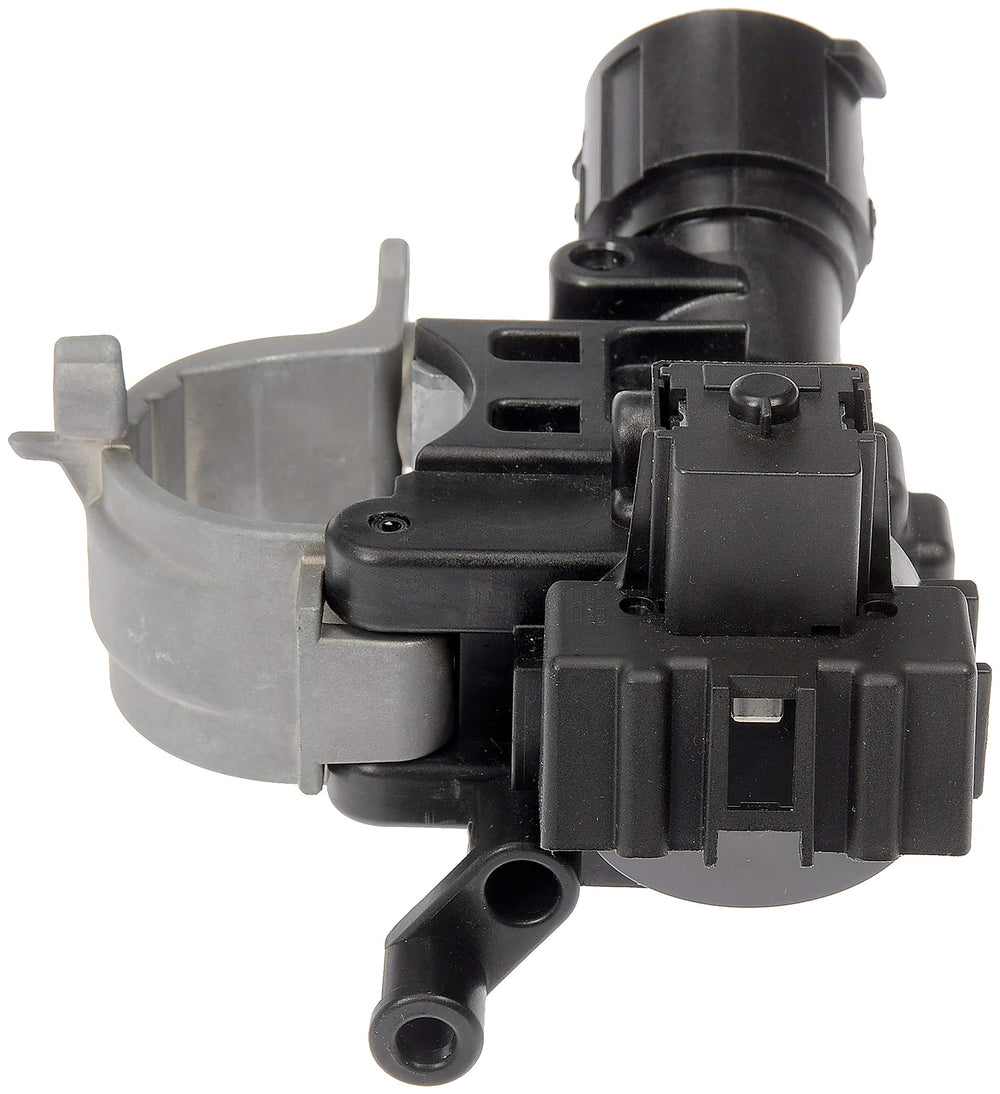 Dorman 989-019 ignition lock housing materials detail shows aluminum and silicone grease