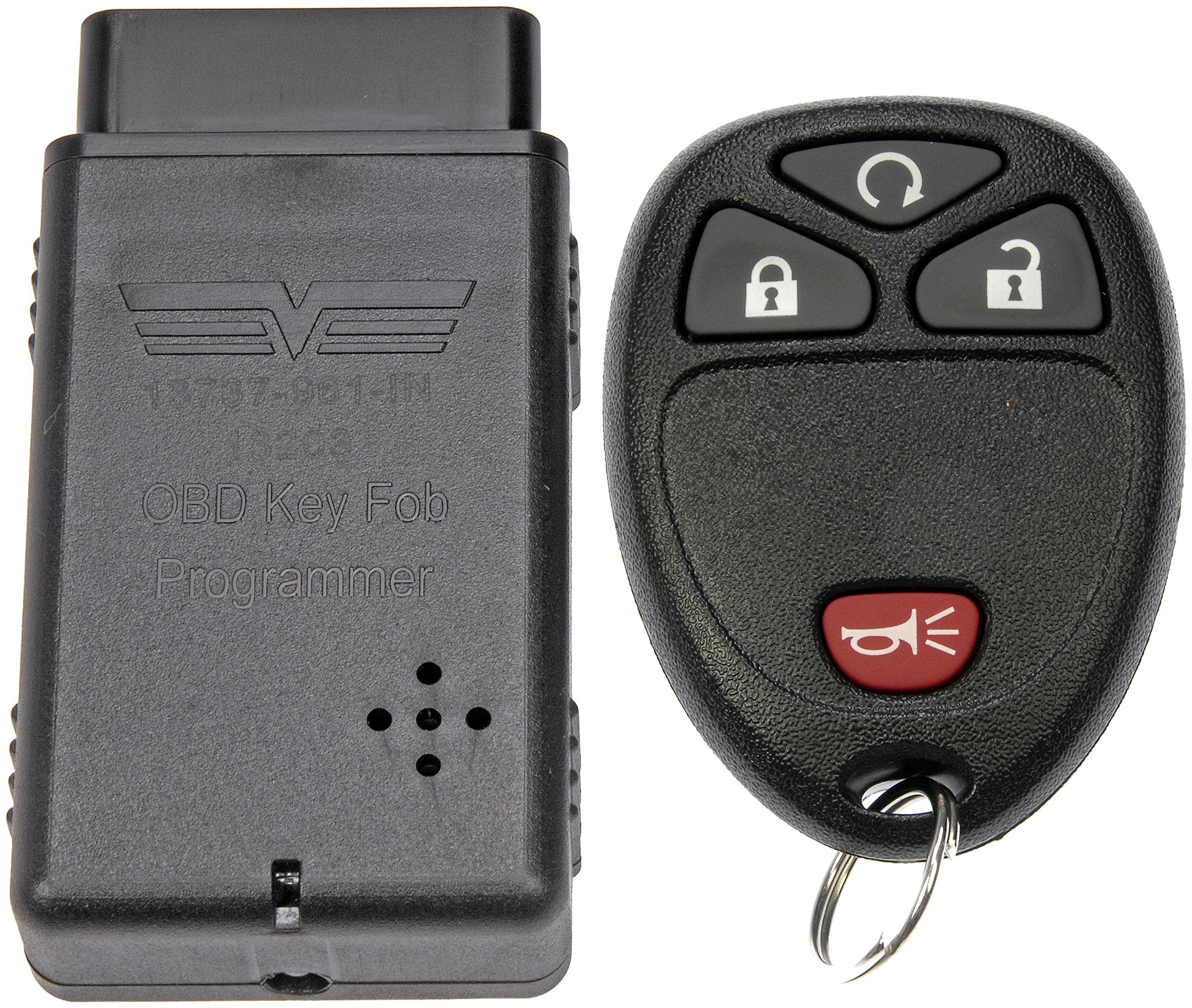 Dorman 99162 keyless remote front view shows 4-button layout for quick DIY use