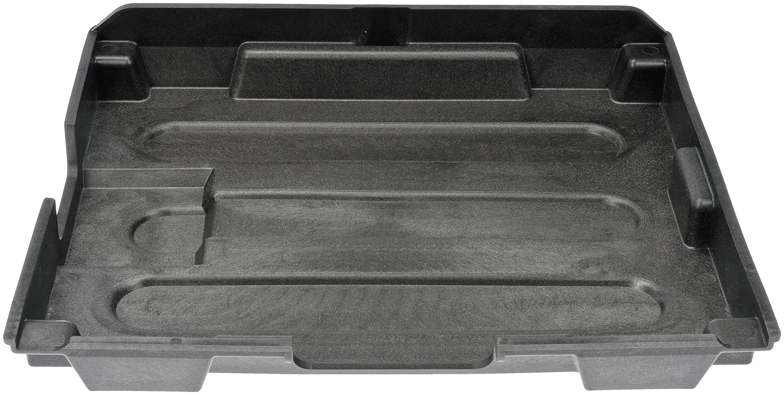 Dorman battery box cover, side view; prevents corrosion of terminals and connections