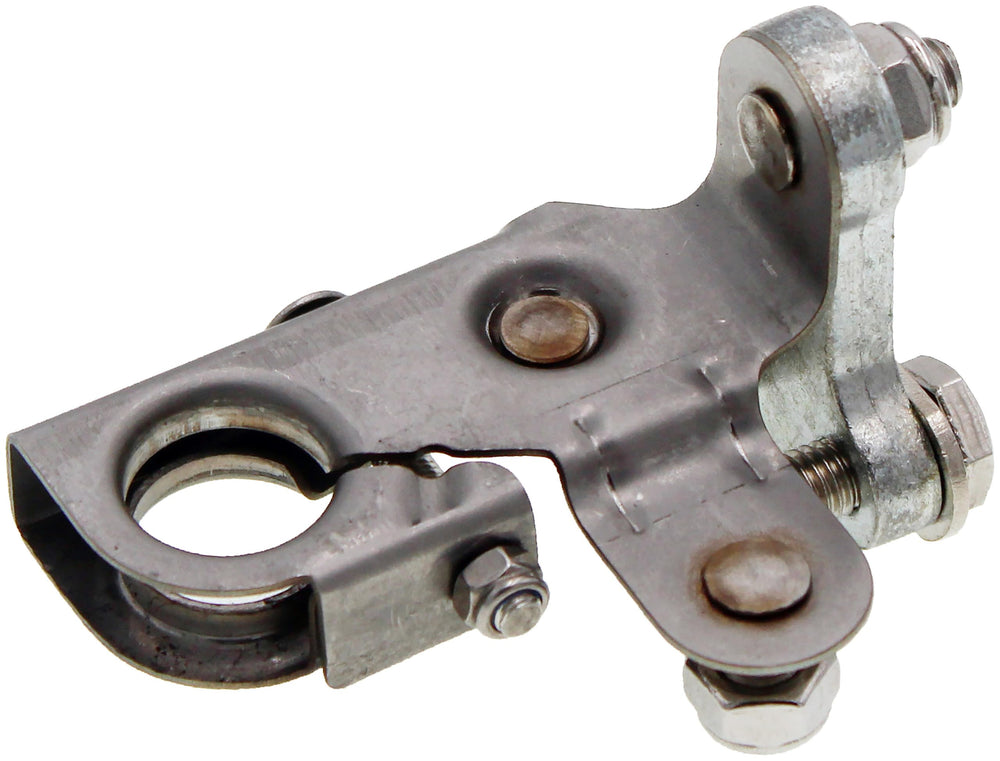 Dorman oe-fix battery terminal bolt-on clamp shown for easy installation.