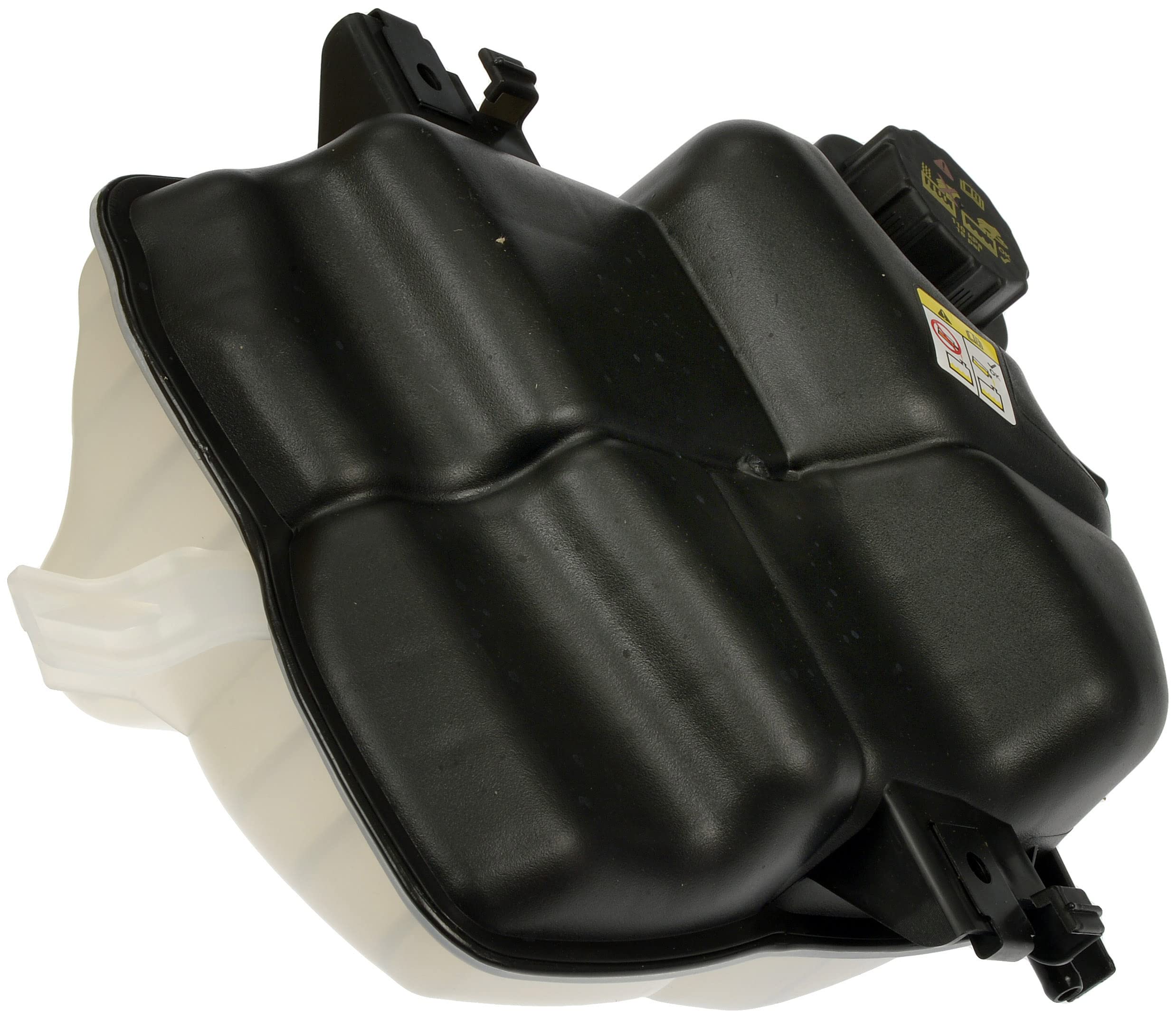 Dorman front-pressurized coolant reservoir for Ford—precise fit.