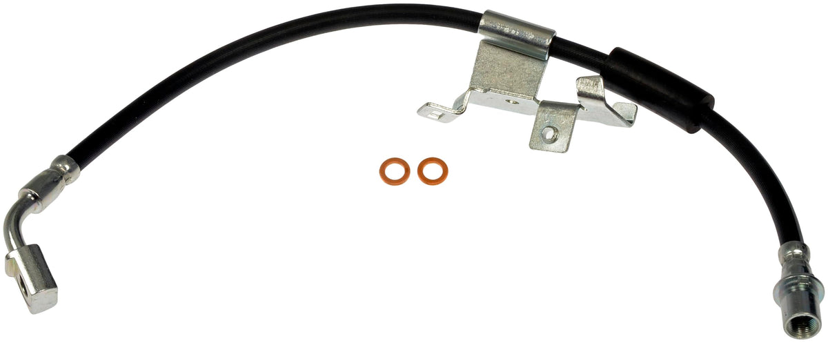 Dorman H620779 front driver side brake hose for GM vehicles with precise fit.