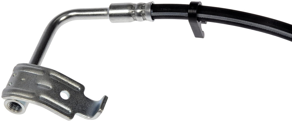 Corrosion-resistant fittings on Dorman brake hose support secure Jeep connections