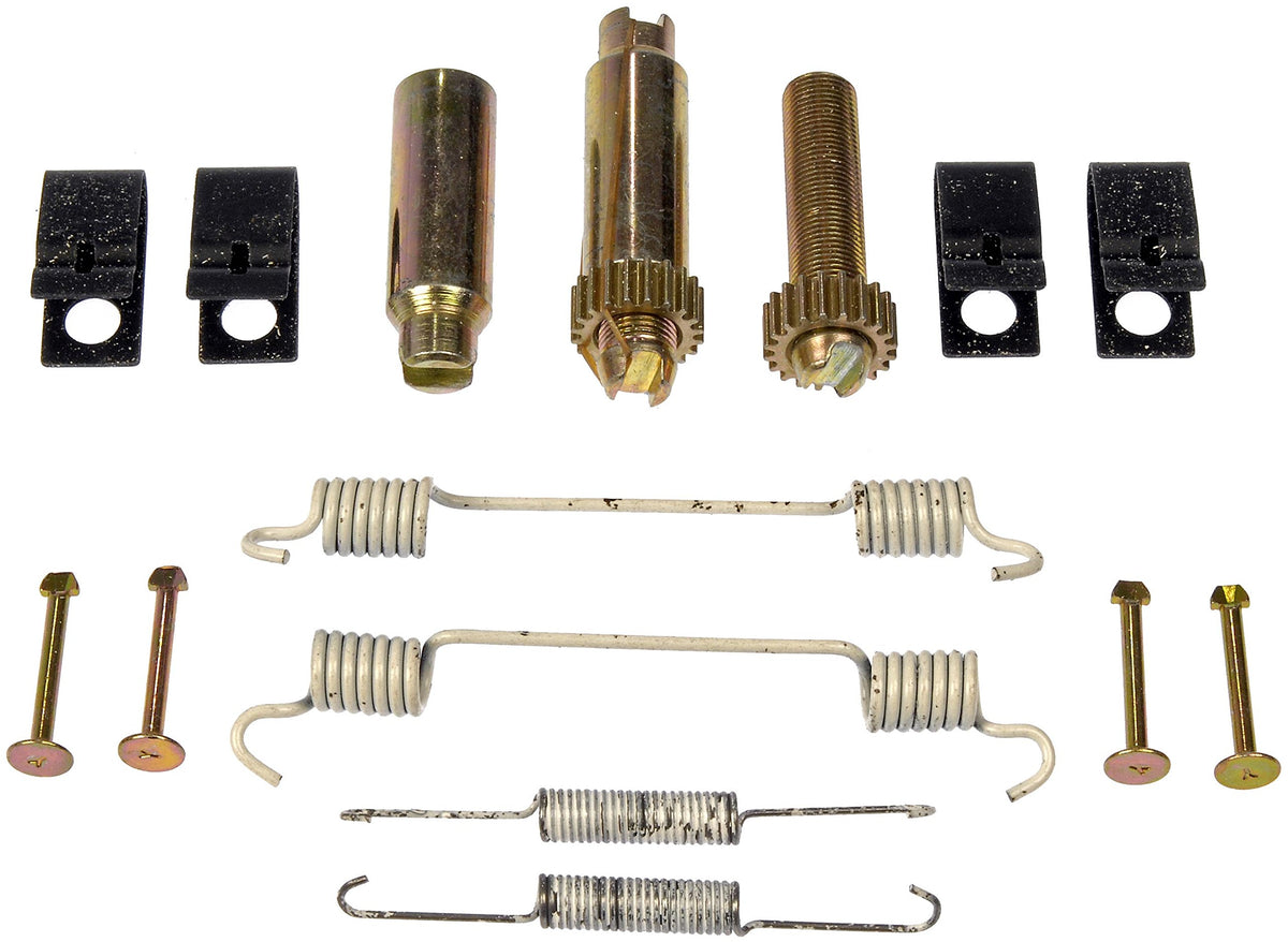 Dorman HW7361 rear parking brake hardware kit for Ford models restores parking brake reliability.