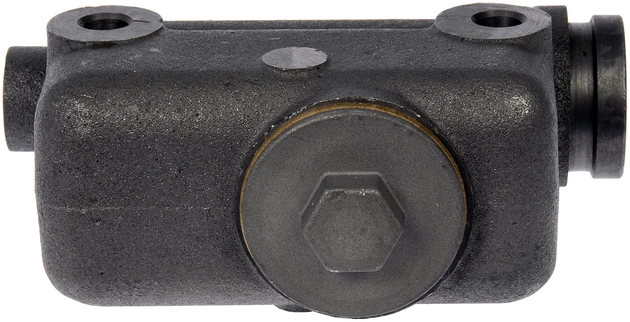 Dorman M2796 brake master cylinder side view demonstrates proper fit and function for select models
