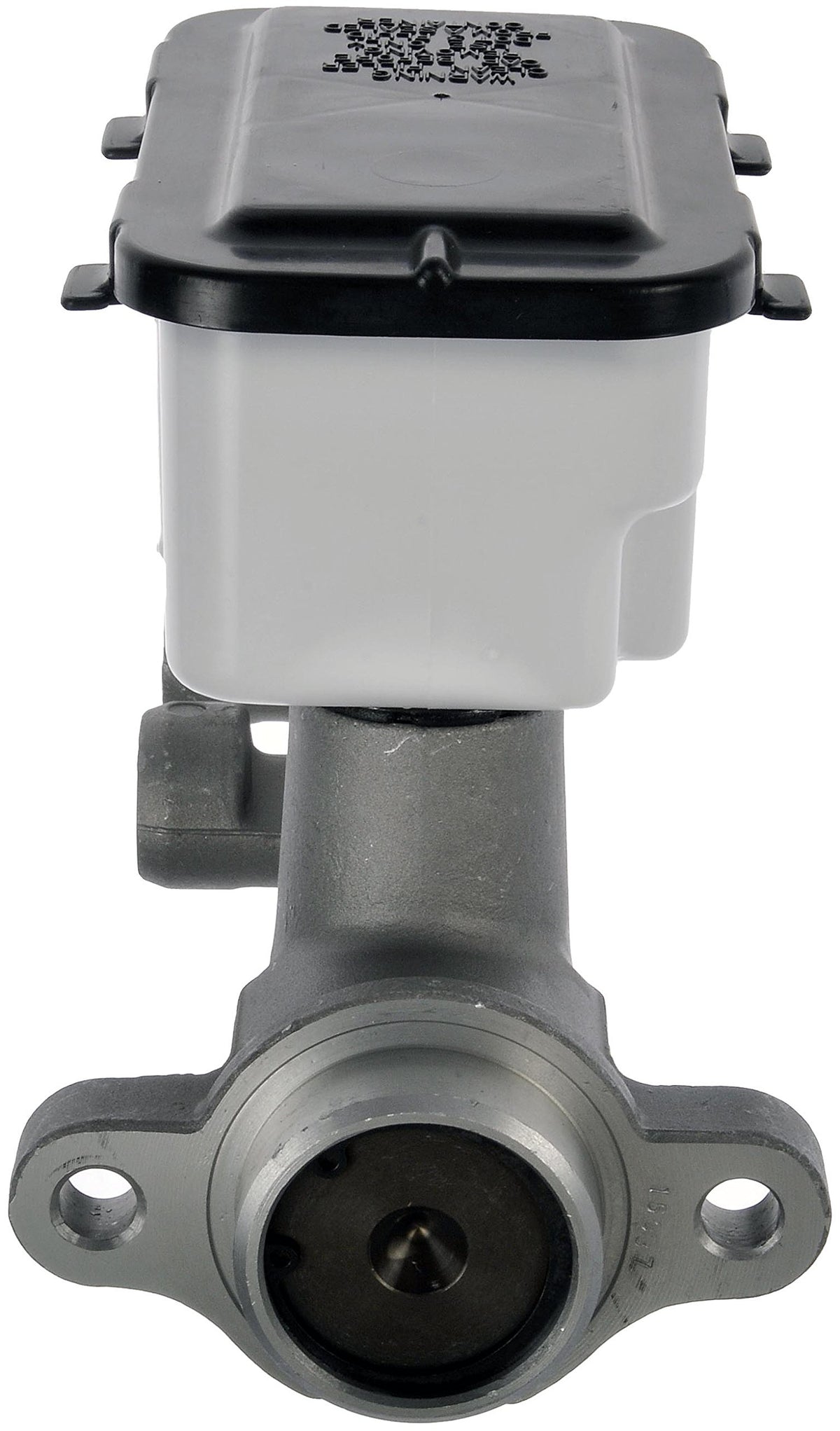 Dorman M39646 brake master cylinder front view with durable aluminum housing