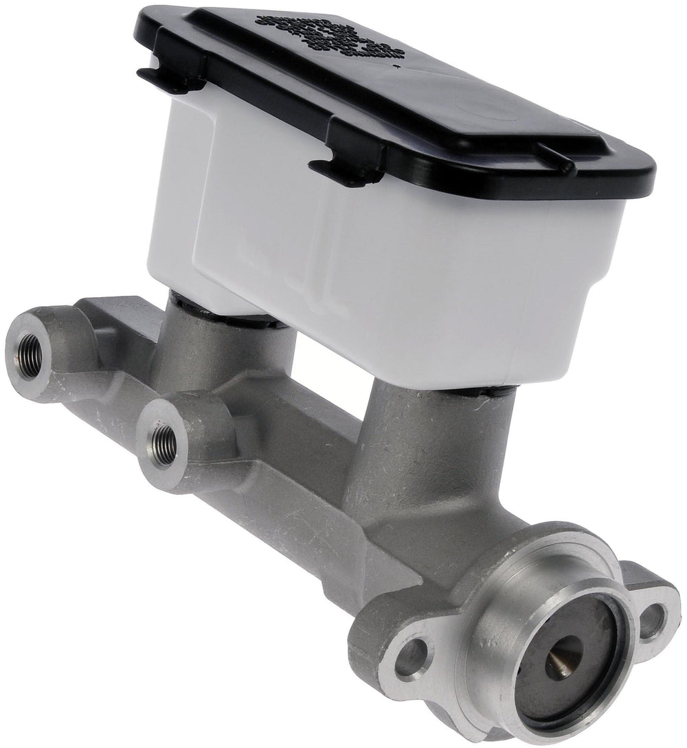 Dorman M39646 brake master cylinder in hand shows sturdy build