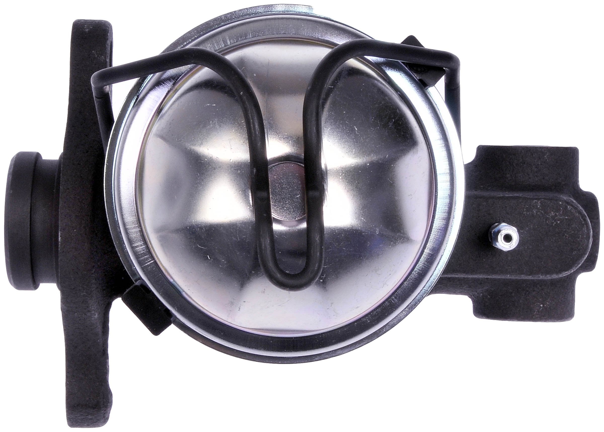Dorman M40000 brake master cylinder side view highlighting durable seals for glycol-fluid resistance