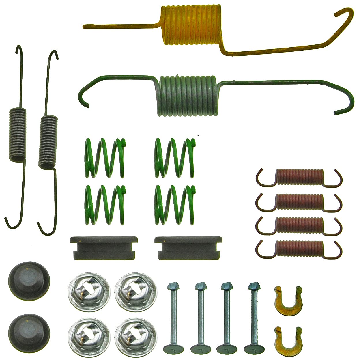 Dorman rear brake hardware kit provides a reliable replacement for drum brakes on Scion and Toyota models.