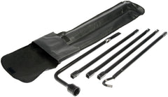 Dorman spare tire jack handle close-up, durable construction for reliable roadside tire changes.