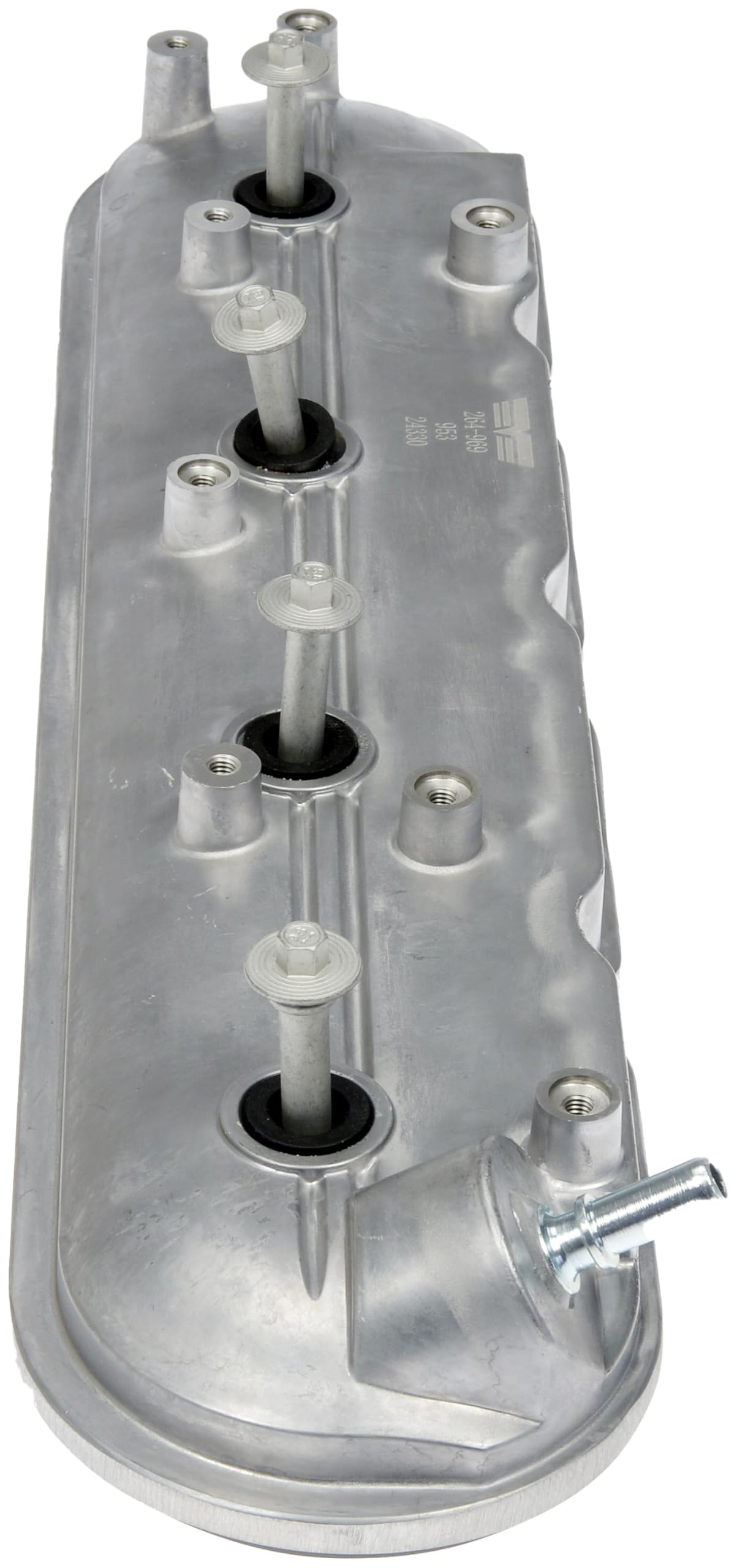 Dorman valve cover side close-up demonstrates quality construction for sealing.