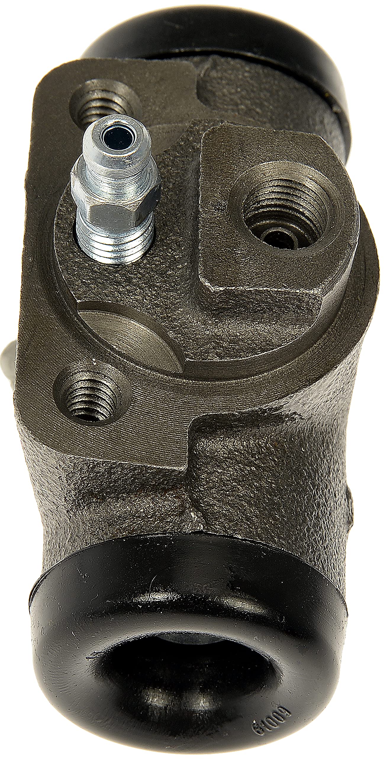 Dorman W37862 wheel cylinder metal body close-up highlighting construction