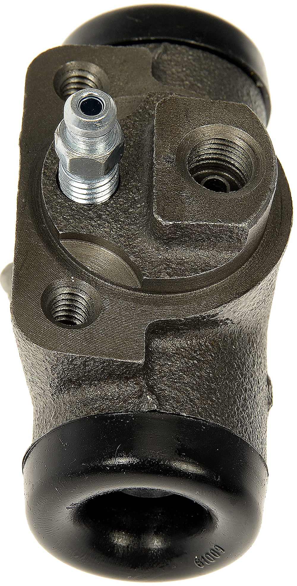 Dorman W37862 wheel cylinder metal body close-up highlighting construction
