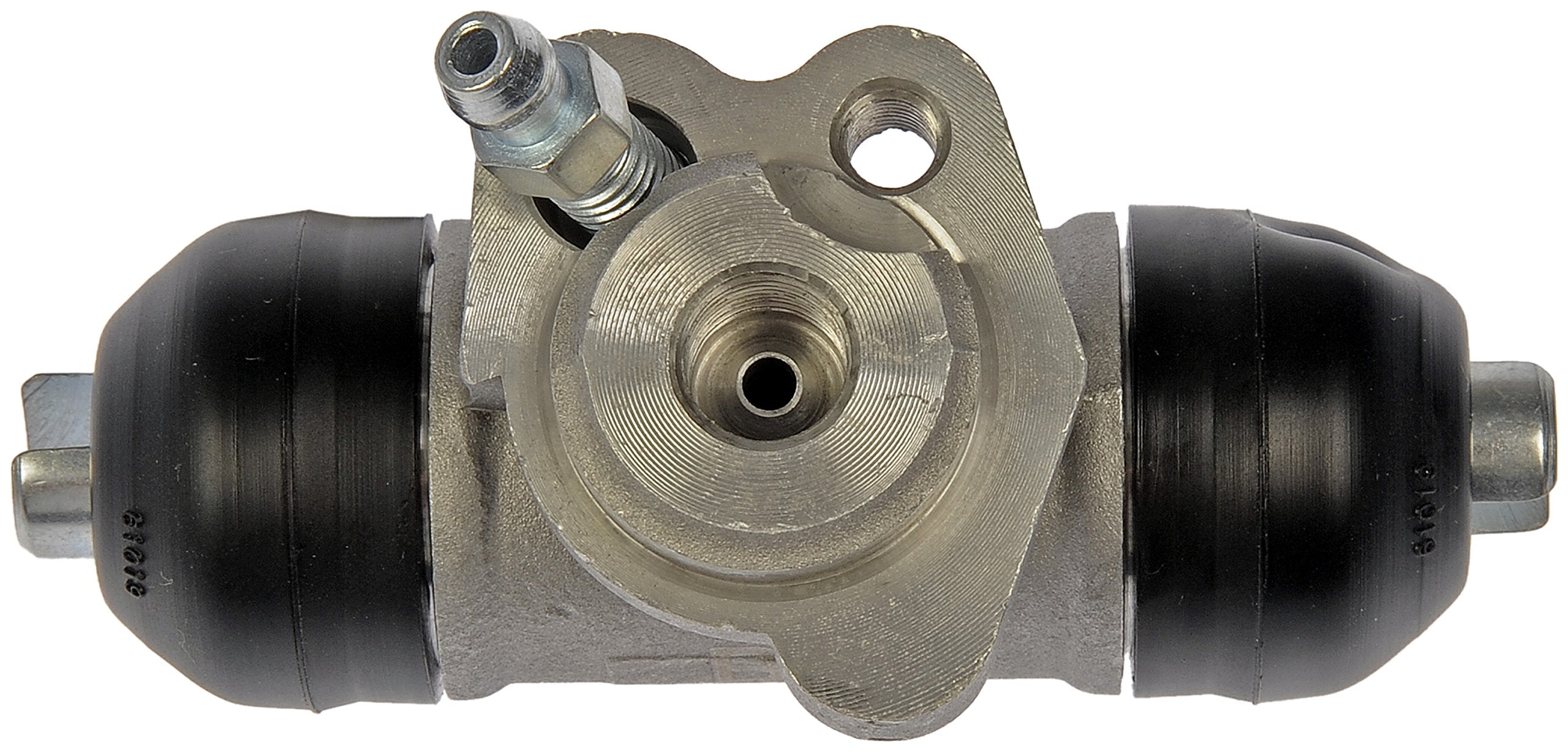 Dorman W610156 wheel cylinder bore being tested for a clean sealing surface.