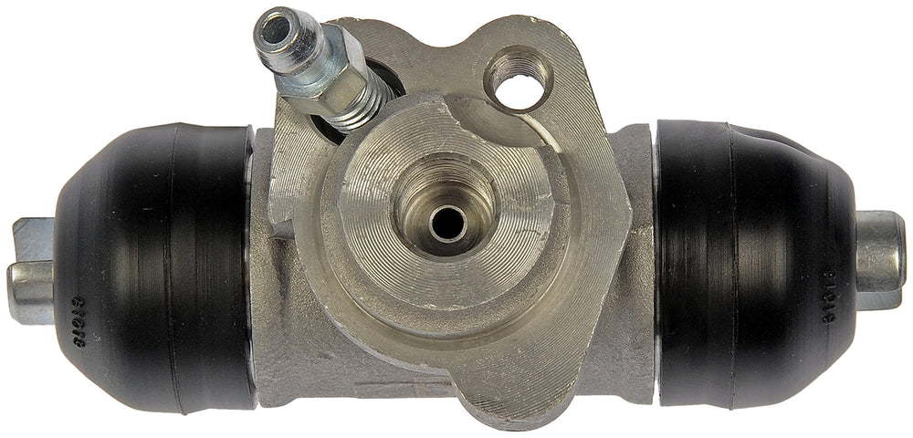 Dorman W610156 wheel cylinder bore being tested for a clean sealing surface.