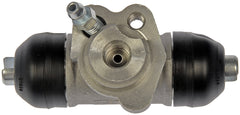 Dorman W610156 wheel cylinder bore being tested for a clean sealing surface.