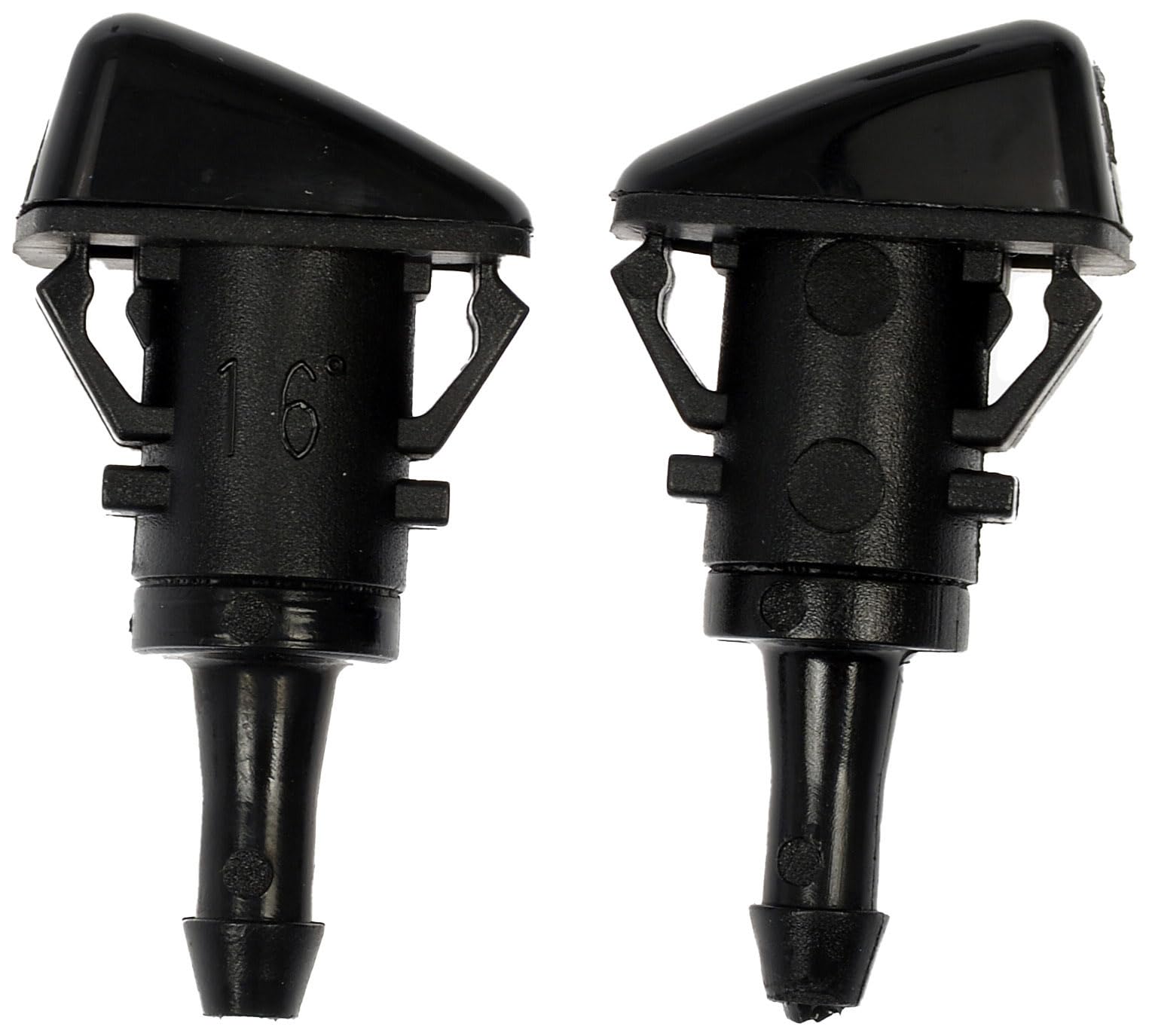 Dorman windshield washer nozzle compatibility guide demonstrates exact factory fit