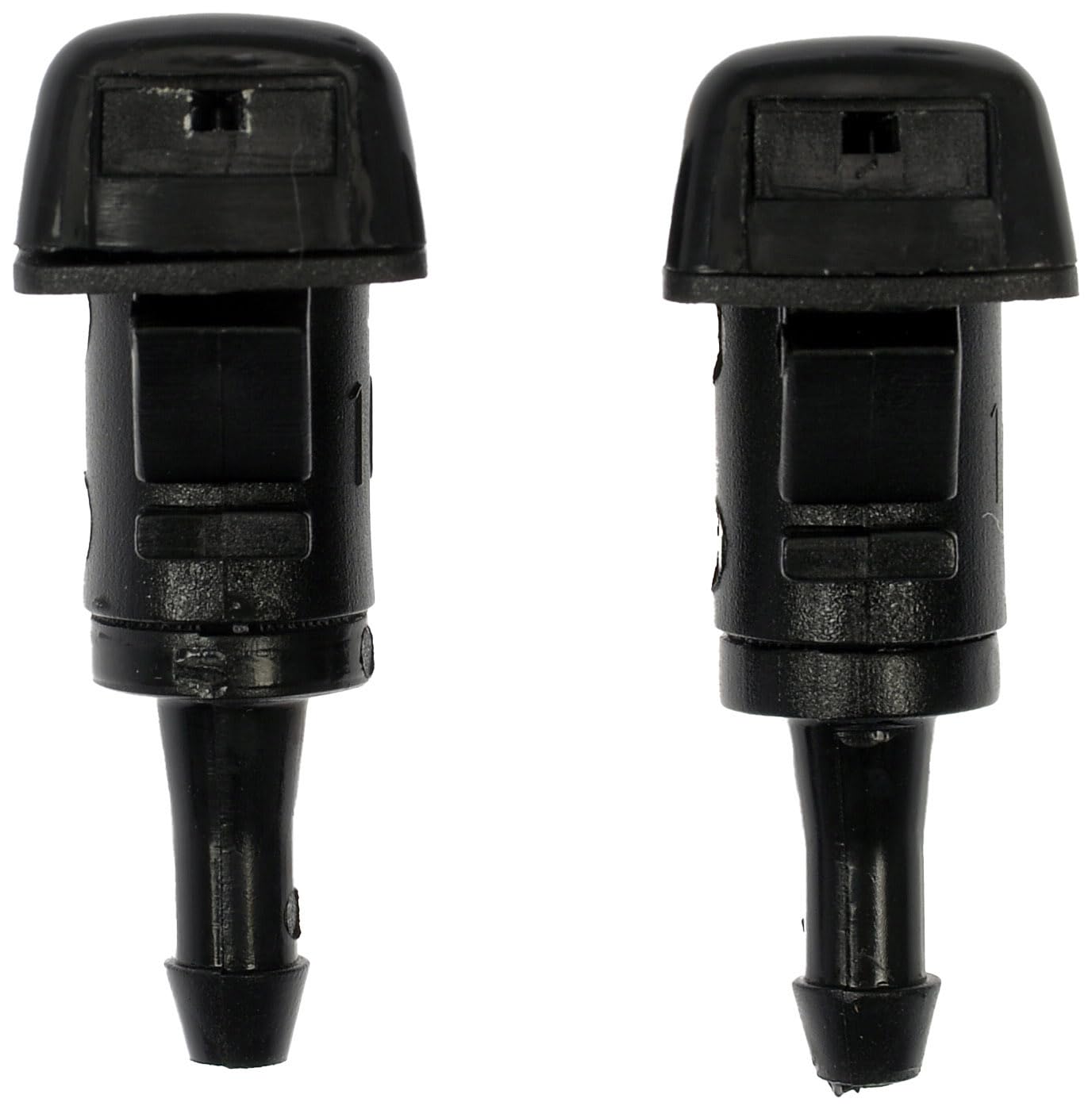 Dorman windshield washer nozzle close-up shows durable materials for long life