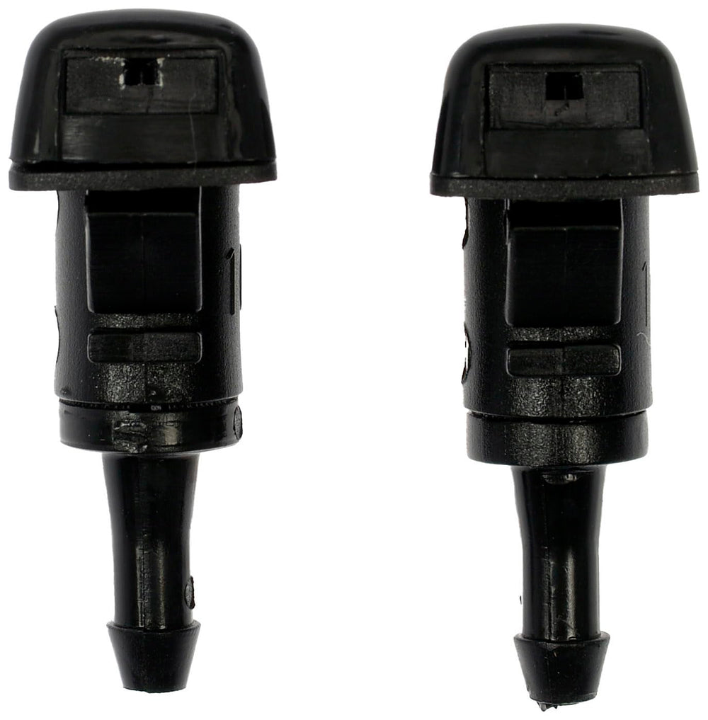 Dorman windshield washer nozzle close-up shows durable materials for long life