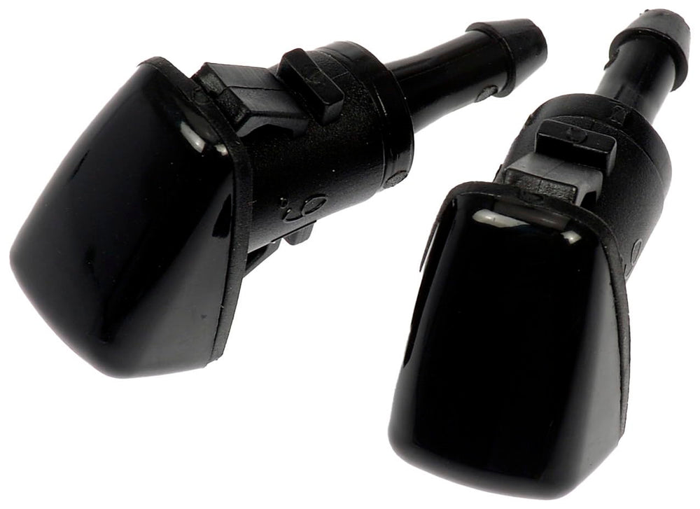 Dorman windshield washer nozzle installation note highlights quick, tool-free replacement tips