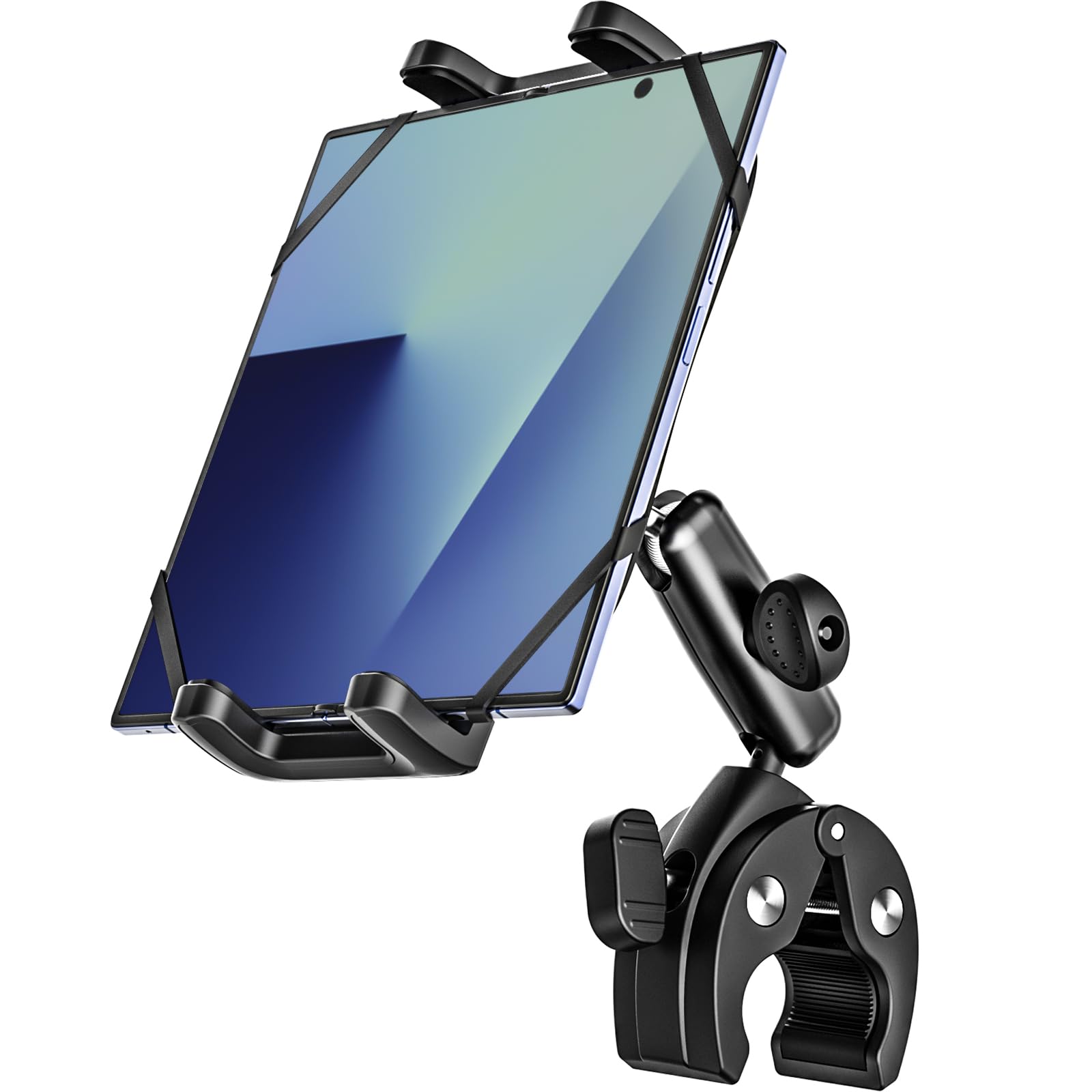 Dosvsi zfold mount base on handlebar keeps device within easy reach.