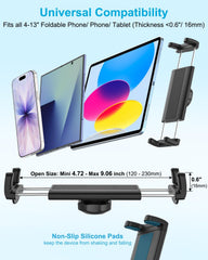 Dosvsi silicone strap secures large tablets to the mount on bumps.