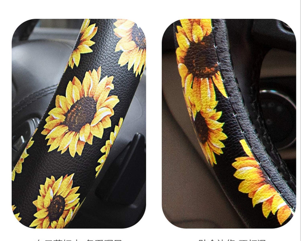 Luxurious grip with Dotesy steering wheel cover for comfortable driving