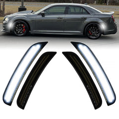 DouMmantn Chrysler 300 front smoked side marker lights for enhanced visibility and style