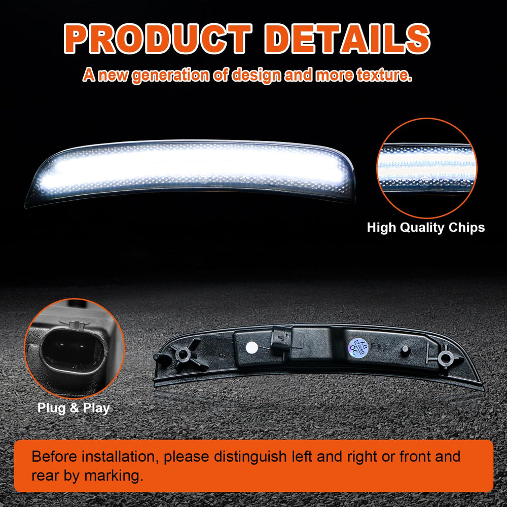 DouMmantn Chrysler 300 rear smoked side marker lights stylish and durable