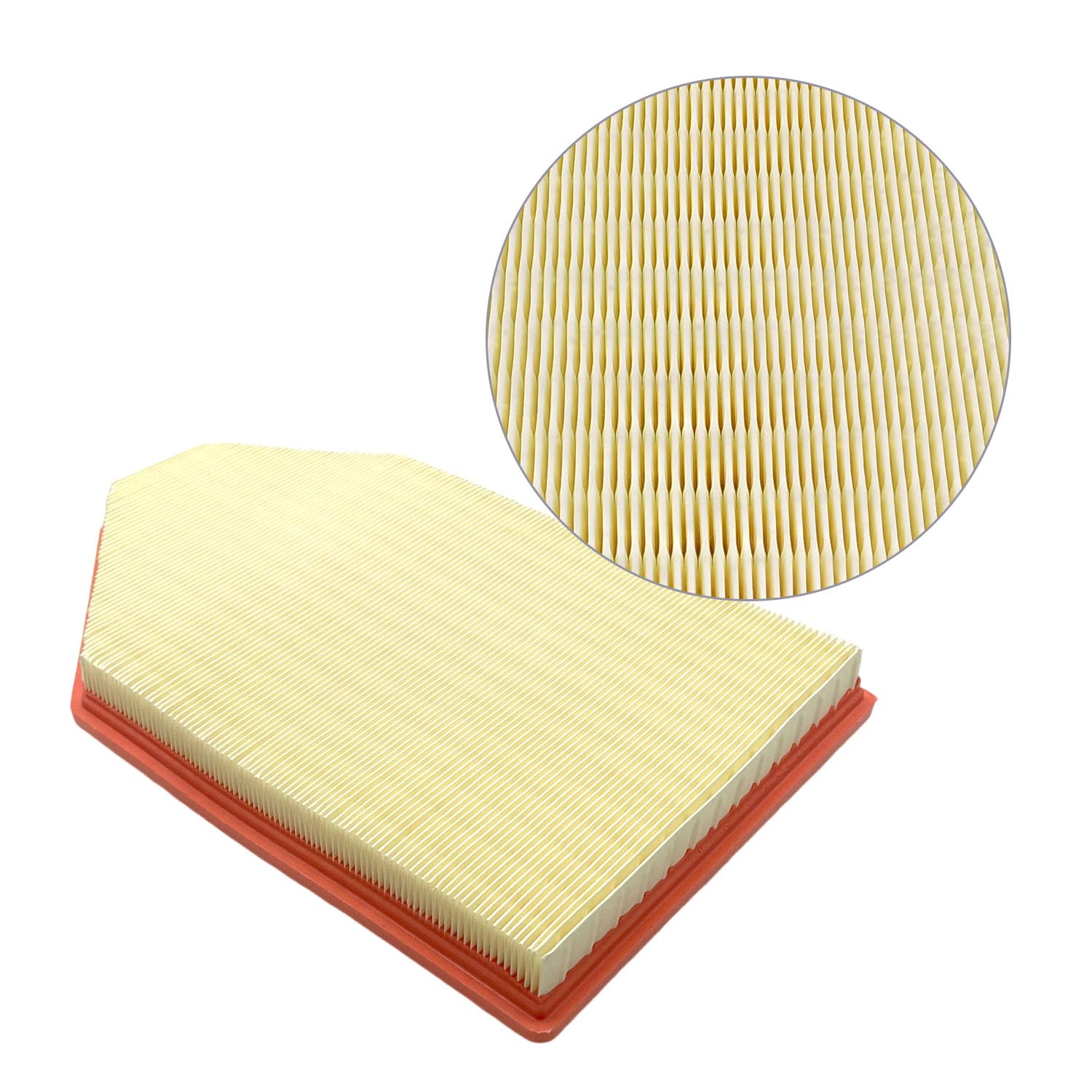 DOVOSO cabin air filter ready for easy installation.