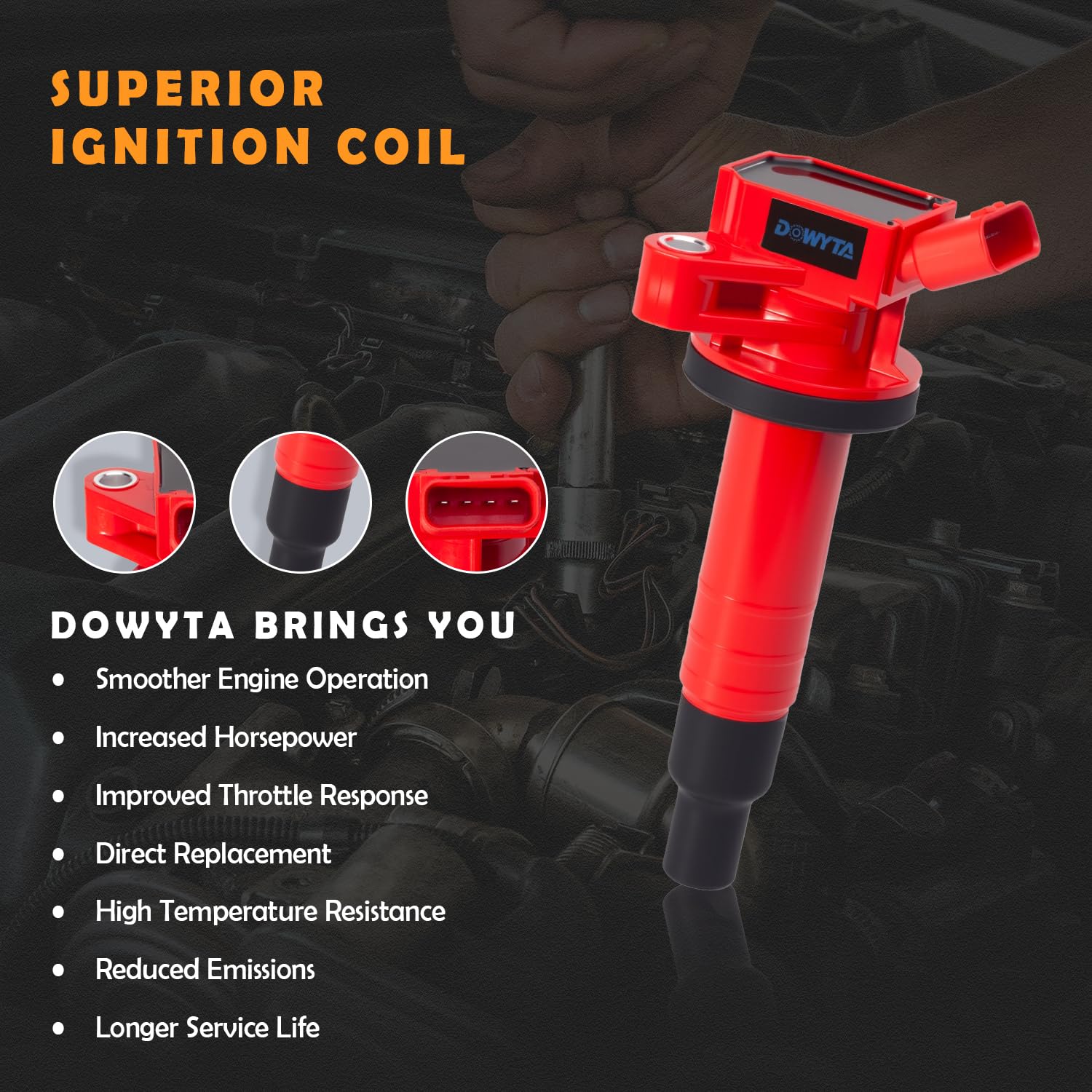 DOWYTA ignition coil pack for Toyota Celica GT delivering steady spark performance.