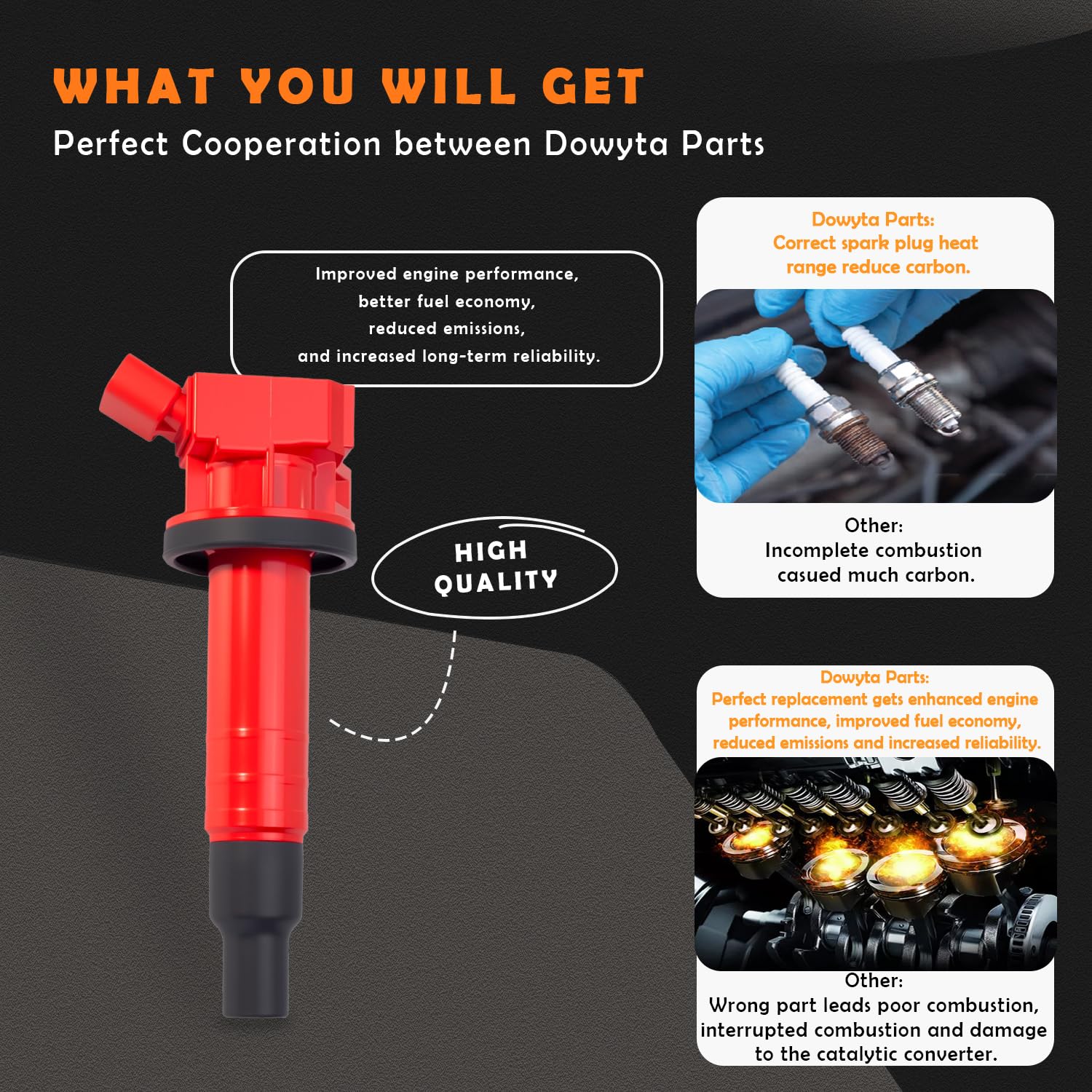 DOWYTA ignition coil pack for Toyota Matrix Base ready for reliable ignition.