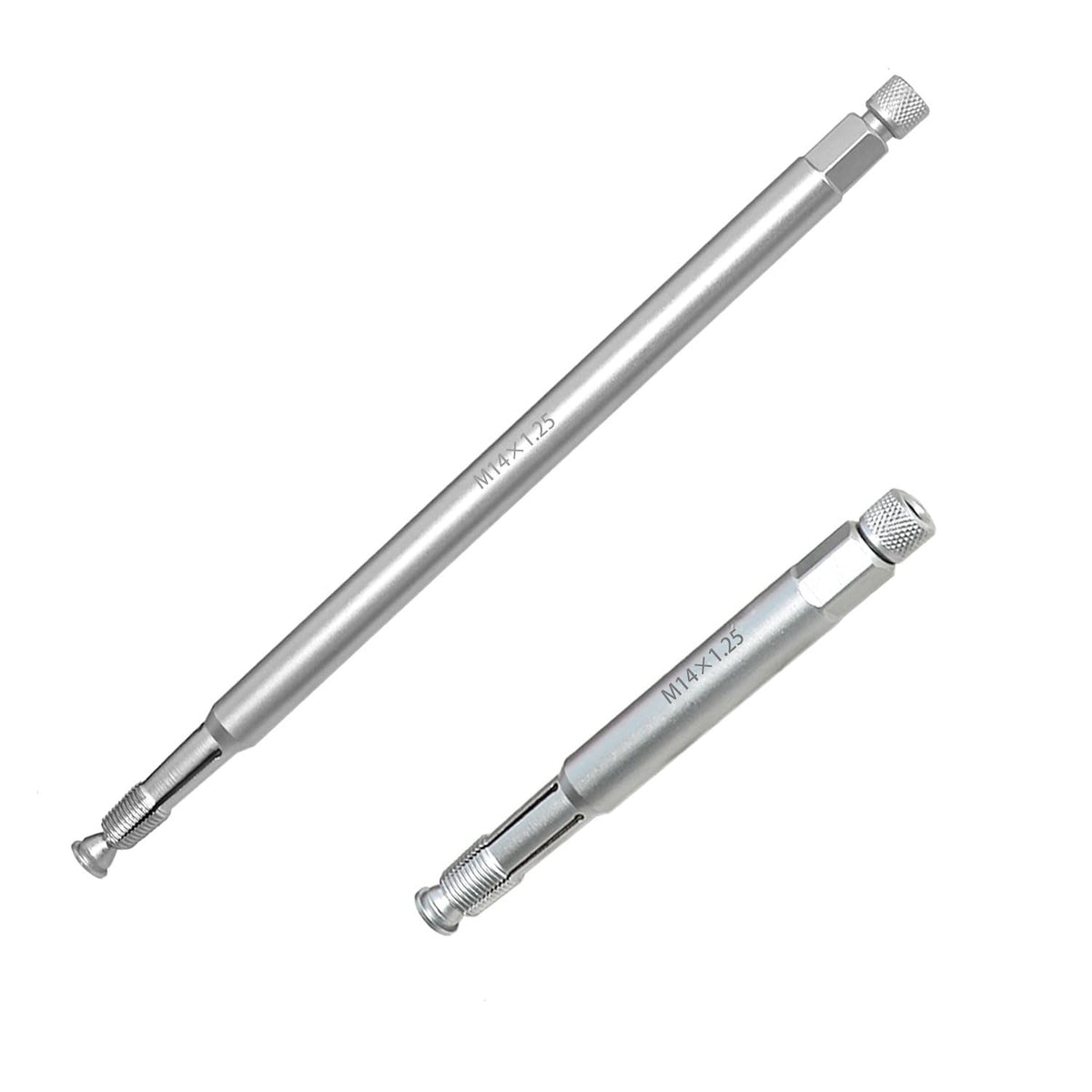 DPTOOL 14mm back tap front view showing durable spark plug thread repair