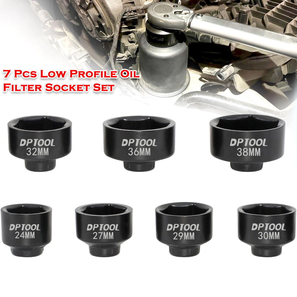 DPTOOL 27mm socket supports BMW and Mercedes filter caps with a secure fit.