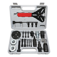 DPTOOL air conditioner clutch holding tool set securely supports clutch during removal.