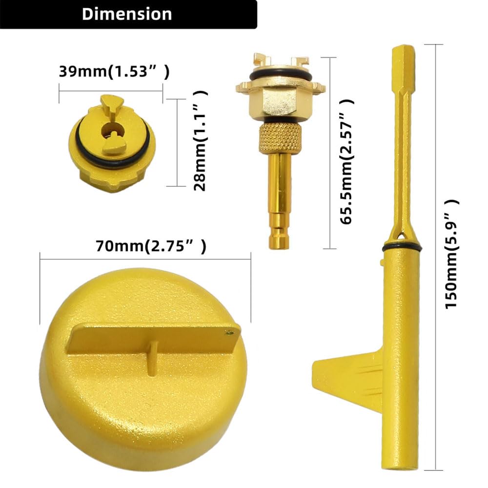 DPTOOL M12x1.5 ATF adapter for secure, spill-free fills